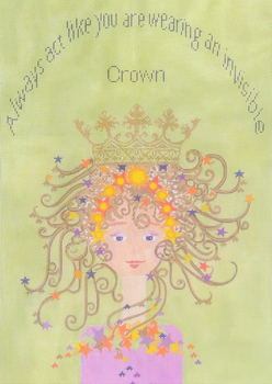 JM-04 Invisible Crown 11" x 16" 18 Mesh Jill Meyer Love You More