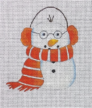 SB-X3 Snowman with earmuffs Scarf 3"Mesh Love You More