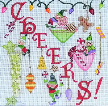 MT-02 Cheers 10" x 10" 18 Mesh Mary Tussey Love You More