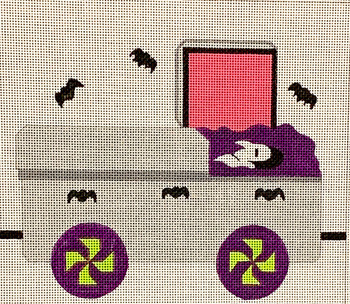 JC-HALLOWEEN Boo Choo Choo (includes JC- 26 - 29) 18 Mesh JANET CASEY includes stitch guide