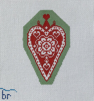 N10 Crown My Heart 2.75" x 4" 18 Mesh Blue Ridge Stitchery