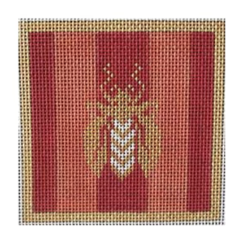 T-0126C Bees Coaster Coral 4.5x4.5 13 Mesh Associated Talents 