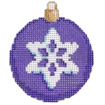 CT-1496U Snowflake Mini Ball/Purple 2.25x2.25 18 Mesh Associated Talents 