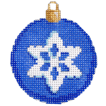 CT-1496B Snowflake Mini Ball/Blue 2.25x2.25 18 Mesh Associated Talents 