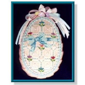 CD112*	Egg - Blue Bow	5"	18 Mesh With Stitch Guide DESIGNS BY CAROL DUPREE Quail Run Designs