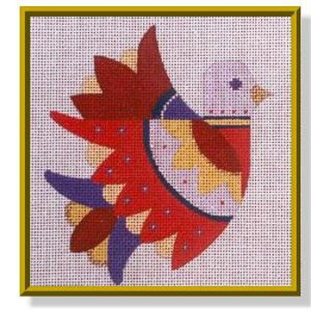 CD852	Jeweled Bird	4.25 x 5	18 Mesh DESIGNS BY CAROL DUPREE Quail Run Designs