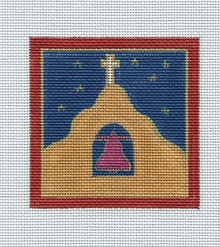 QRS13	Adobe Church	3.5 x 5.5	18 Mesh Quail Run Designs