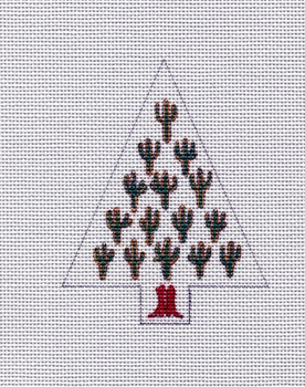 QRS15	Cactus and Boot Tree	 4 x3.25	18 Mesh Quail Run Designs