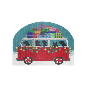 LRE-PL48  Happy Howlidays 7 x 5 18 Mesh Liora Manne CBK Designs