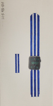 Watch Band WB56 Small 1pc 5.25 x 1, 2 pc 3.5 x 1 ROYAL/WHITE STRIPE Point2Pointe