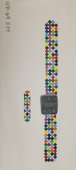 Watch Band WB69 Small 1pc 5.25 x 1, 2 pc 3.5 x 1 COLORFUL DOTS Point2Pointe