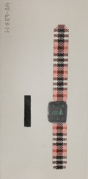 Watch Band WB63 Large 1 pc 6 x 1, 2 pc 4.5 x 1PINK PLAID Point2Pointe