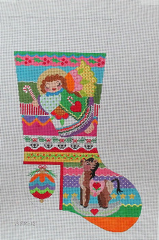 ASM-12	Angel Stocking		17.5 h	18 Mesh Tapestry Fair 