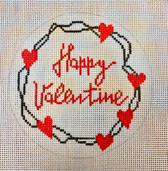 APVA09 Happy Valentine 18 mesh 4.5 round A Poore Girl Paints