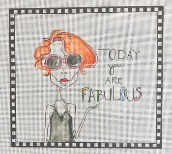 FC002 Today You Are Fabulous 18 mesh 11 x 12 Fox Carlson