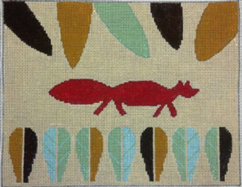 70386 Like A Fox In The Grass 10 X 7 18 Mesh Unique New Zealand Designs Needlepoint