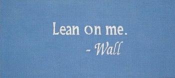 70496 Lean On Me  11 x 5 13 Mesh Unique New Zealand Designs Needlepoint