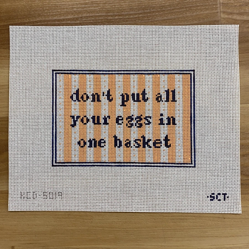 SCT Designs (KCN) KCD5019 Don't Put All Your Eggs In One Basket 7" x 5" 13 Mesh