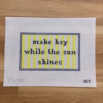 SCT Designs (KCN) KCD5021 Make Hay While the Sun Still Shines 7" X 5" 13 Mesh