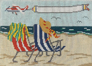 #145-SP Beach Chairs/Plane 18 Mesh   7" x 5" Needle Crossings