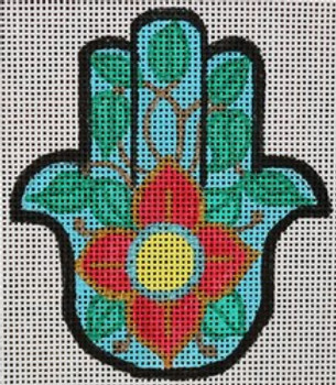 R1112 Mini Hamsa 3.25 x 3.75  18 Mesh Robbyn's Nest Designs