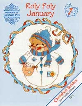 Roly Polys-January (Cherished Teddies) by Designs By Gloria & Pat 02-1159 