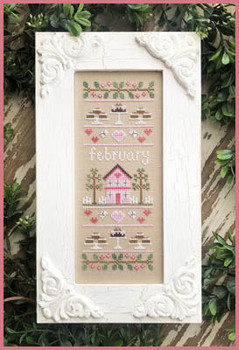Sampler Of The Month - February 45w x 125h by Country Cottage Needleworks 20-3045 YT