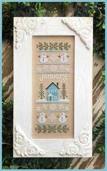 Sampler Of The Month - January 45w x 125h by Country Cottage Needleworks 20-2749 YT