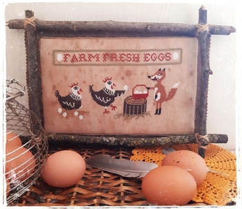 Farm Fresh Eggs 127 x 70 by Fairy Wool In The Wood 20-1800