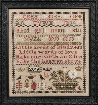 Little Deeds Sampler 129w x 157h by Scarlett House, The 21-2127