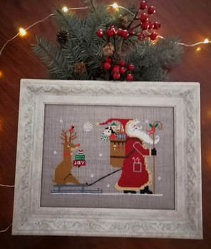 Rudolph And Santa 110W x 74H by Twin Peak Primitives 20-2859 YT