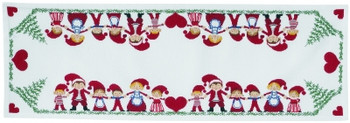 77024248 Elfs with Hearts Table Runner Eva Rosenstand Kit