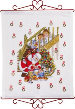 7715985 Eva Rosenstand Santa with Children  Advent Calendar Bellpull