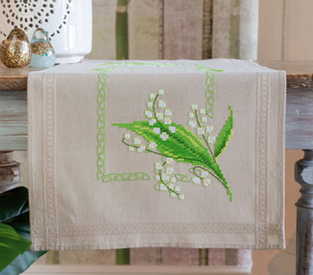 PNV178518 Vervaco Lily of the Valley - Table Runner