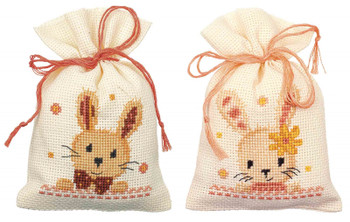 PNV187953 Vervaco Sweet Bunnies Bags (set of 2)