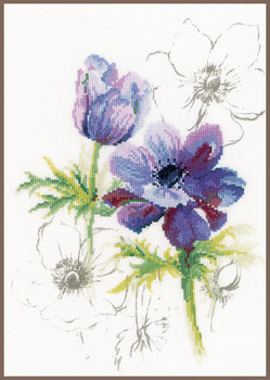 PN8028 Lanarte Kit Blue Flowers Anemones