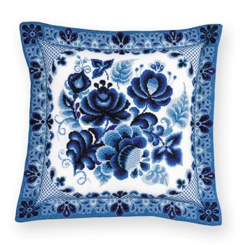 RL1830 Riolis Cross Stitch Kit Gzhel Painting Cushion/Panel 