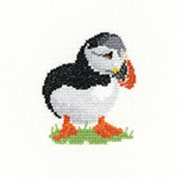 HCK1477A Heritage Crafts Kit Puffin - Little Friends by Valerie Pfeiffer and Susan Ryder
