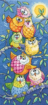 HCK1442A Heritage Crafts Kit Tottering Tower - Birds of a Feather by Karen Carter