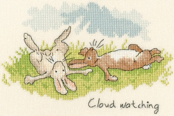 BTXAJ2 Cloud Watching -  by Anita Jerman BOTHY THREADS Counted Cross Stitch KIT