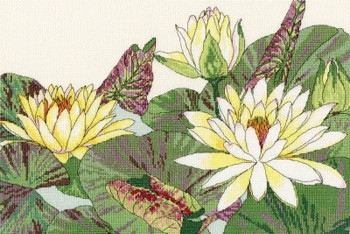 BTXBD12 Water Lily Blooms  Blooms Collection BOTHY THREADS Counted Cross Stitch KIT