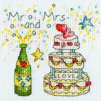 BTXGC7 Cheers Card  Amanda Loverseed BOTHY THREADS Counted Cross Stitch KIT