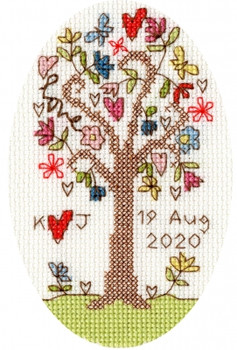 BTXGC2 Sweet Tree Card  by Kim Anderson BOTHY THREADS Counted Cross Stitch KIT