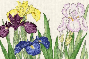 BTXBD14 Iris Blooms  Blooms Collection BOTHY THREADS Counted Cross Stitch KIT