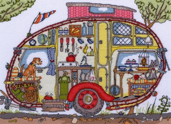 BTXCT21 Vintage Caravan - Amanda Loverseed - Cut Thru‘BOTHY THREADS Counted Cross Stitch KIT