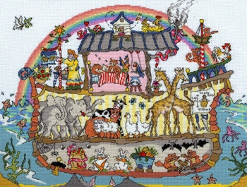 BTXCT5 Noah’S Ark - Amanda Loverseed - Cut Thru‘ Bothy Threads Counted Cross Stitch KIT