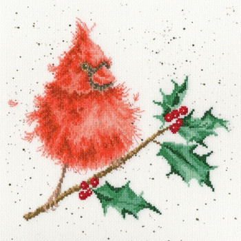 BTXHD67 Festive Feathers -  by Hannah Dale Bothy Threads Counted Cross Stitch KIT