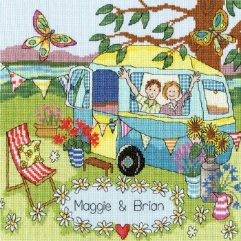 BTXJR36 Our Caravan  Julia Rigby Collection Bothy Threads Counted Cross Stitch KIT