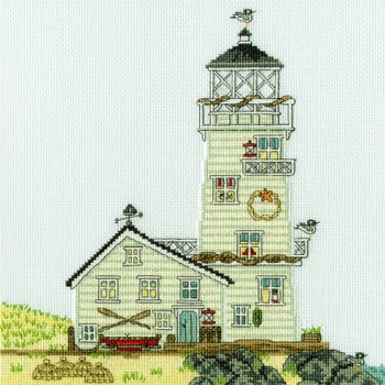 BTXSS6 The Lighthouse - New England - by Sally Swannell BOTHY THREADS Counted Cross Stitch KIT