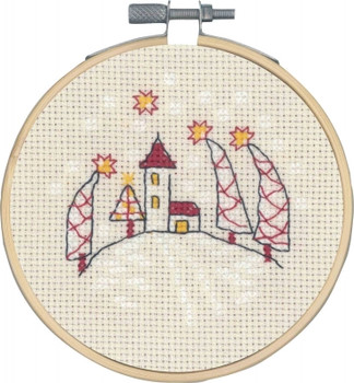 130290 Church Cross Stitch  Kit Permin 